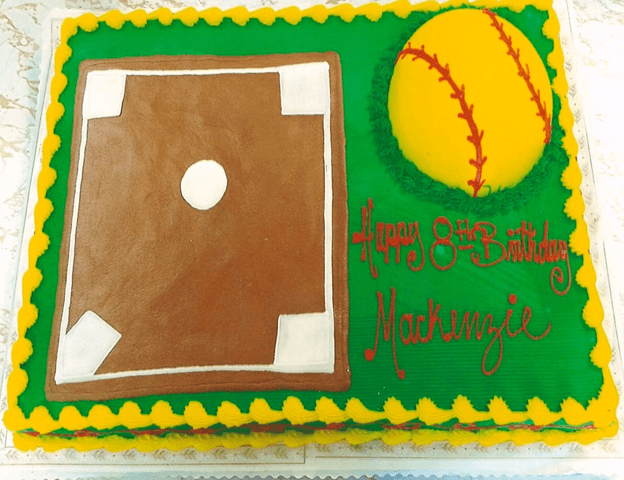 Baseball Field Cake