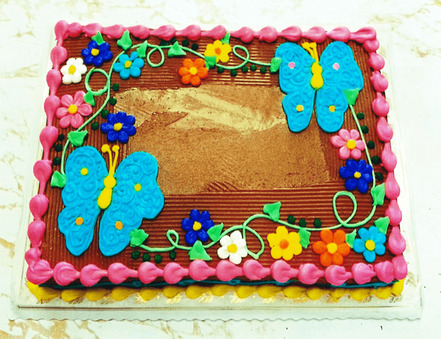 Butterfly Garden Cake